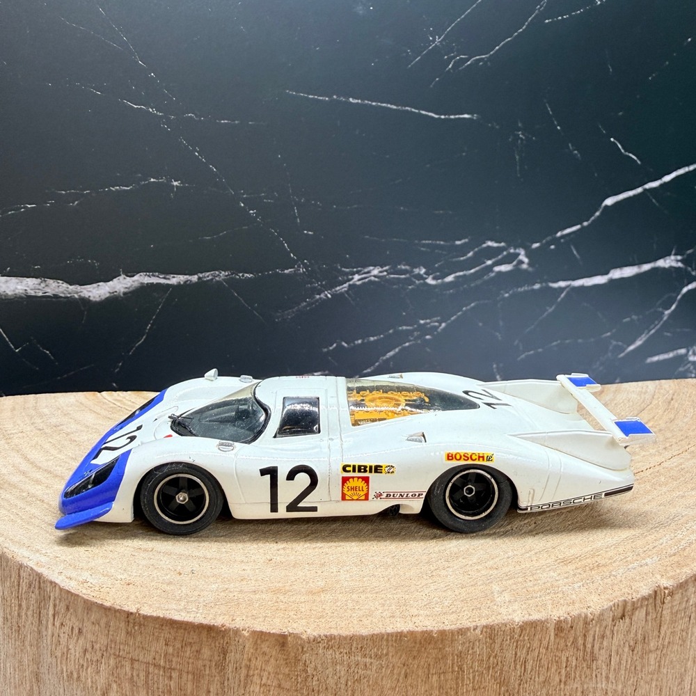 Starter Porsche 917 White Blue #12 Racing Model Car 1:43 Scale Resin France